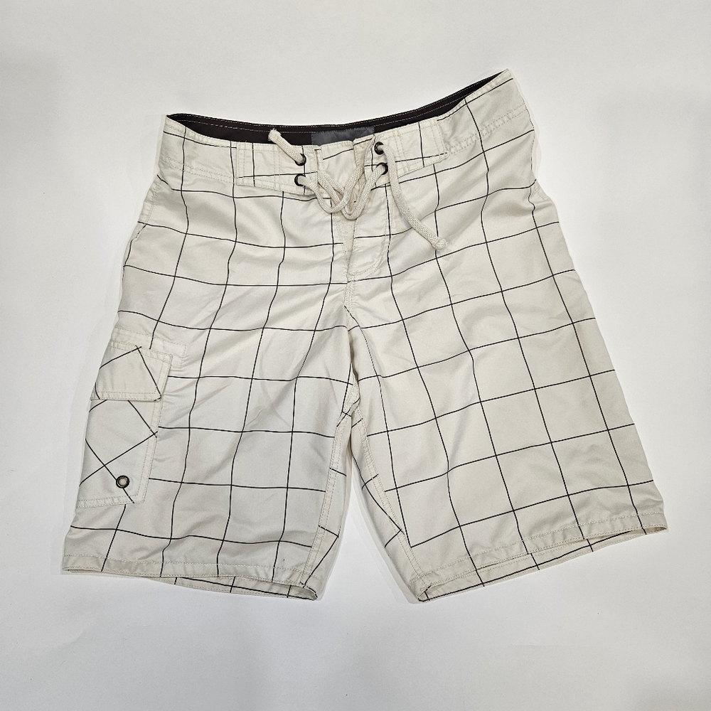 Old Navy Cream Cargo Swim Shorts